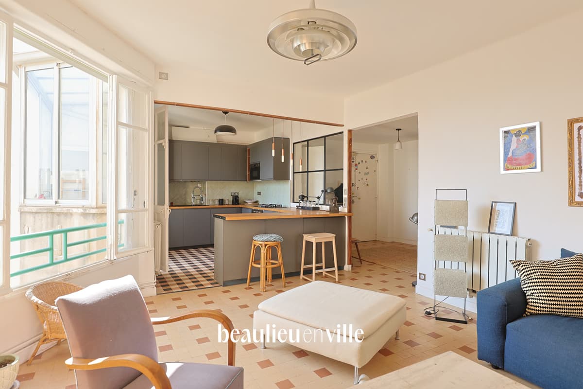EXCLUSIVITÉ LONGCHAMP / CINQ AVENUES T4 TRAVERSANT 94 M2 LOGGIA 350 000 € - 3
