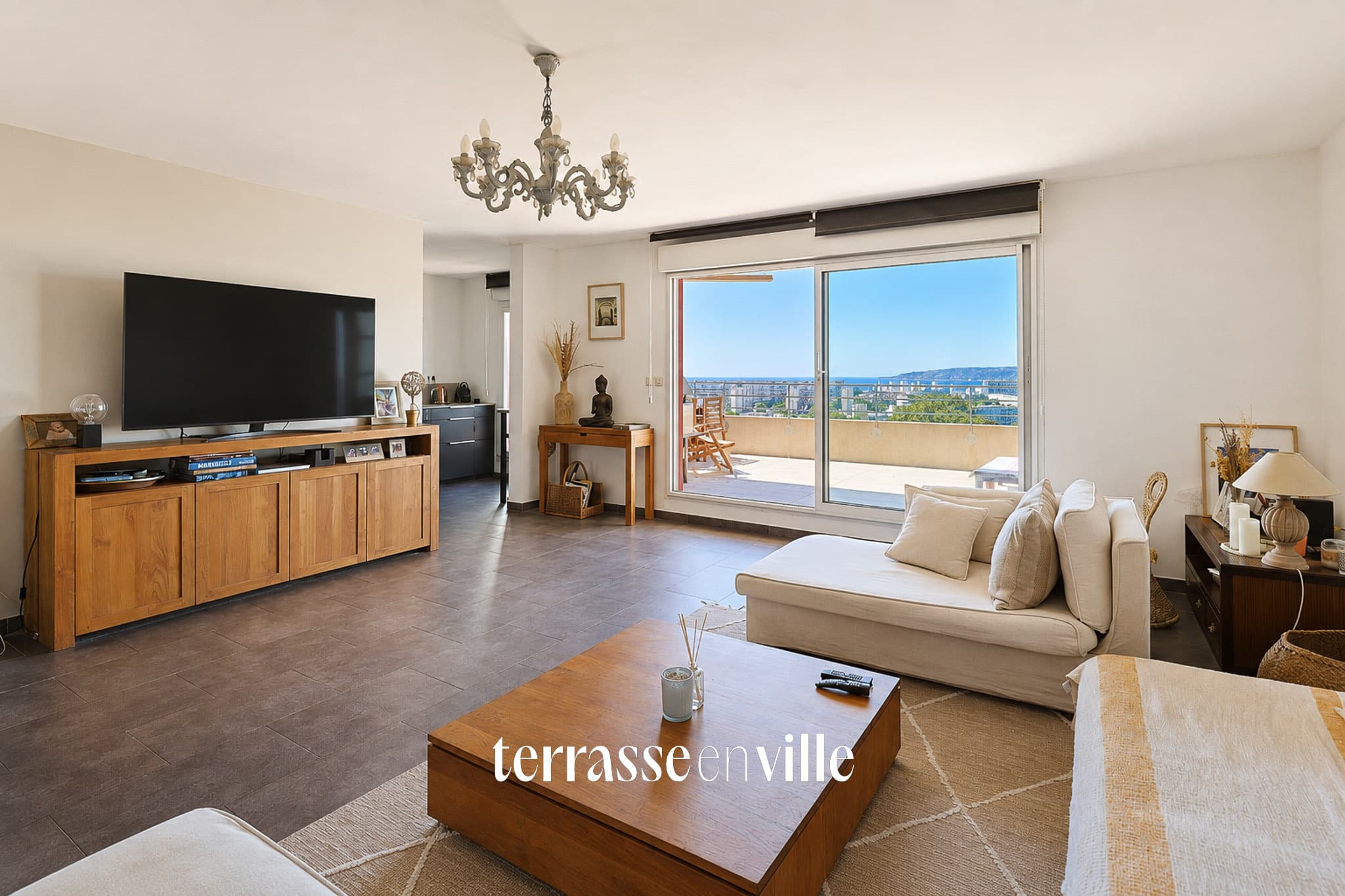 EXCLUSIVITÉ - PARC DE LA VIGIE 13014 - T4 - DERNIER ÉTAGE - TERRASSES - VUE MER - PISCINE - 2 PARKINGS - 400 - 6