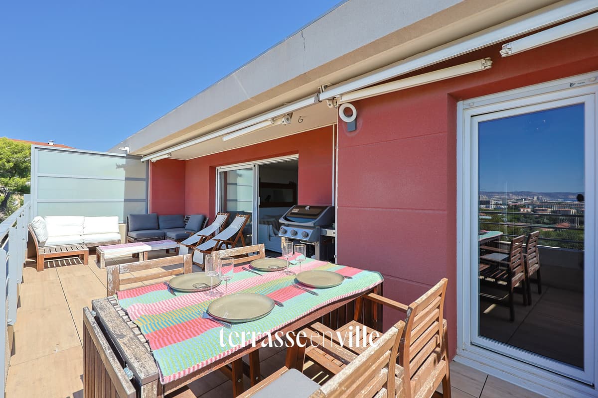 EXCLUSIVITÉ - SAINT-BARTHELEMY - T4 - DERNIER ÉTAGE - TERRASSES - VUE MER - PISCINE - 2 PARKINGS - 400 000 € - 3