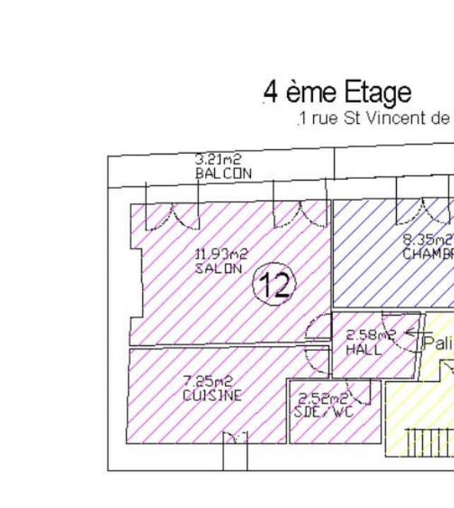 13004 - CINQ AVENUES /REFORMES - 25 m2 - BALCON - 95 000€ - 5