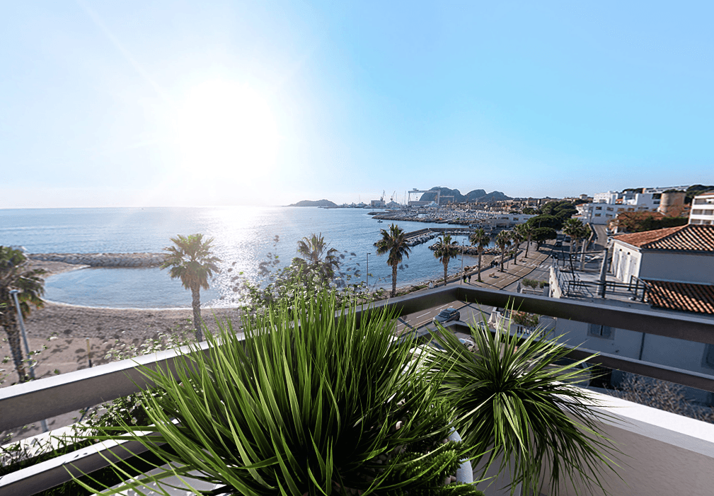 LUXUEUX T2 - VUE MER - 47M2 - TERRASSE 13M2 - 520 856€