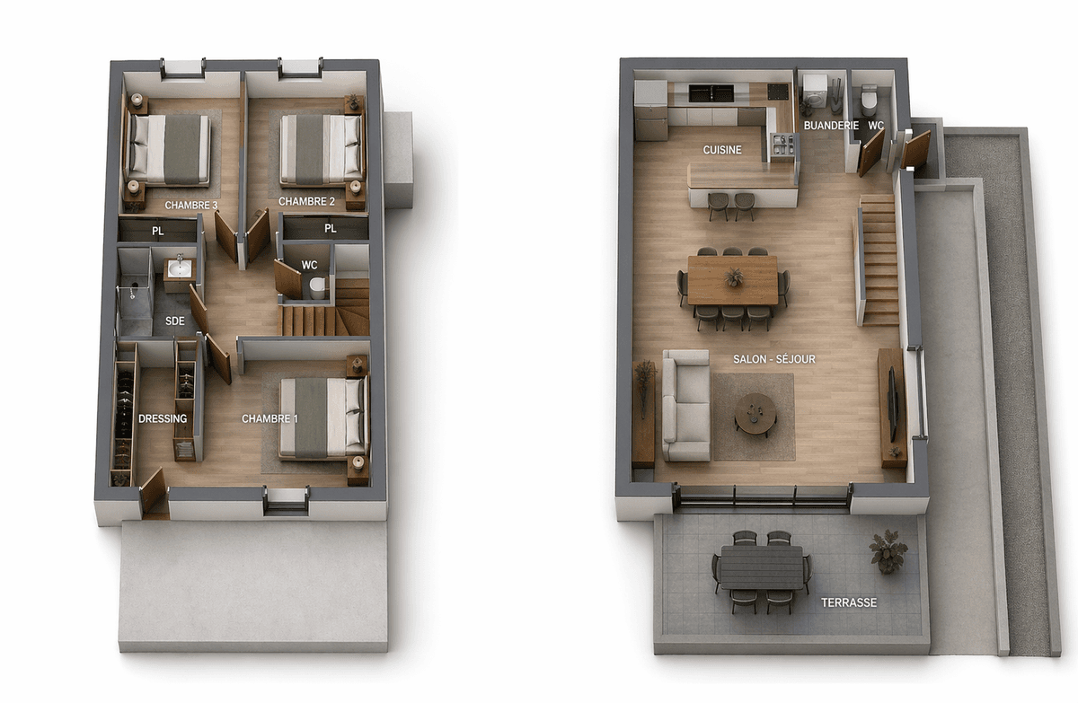 LA CIOTAT - PROCHE COMMERCES - MAISON 110 M2 T4 - JARDIN - PISCINE - PARKINGS - 3