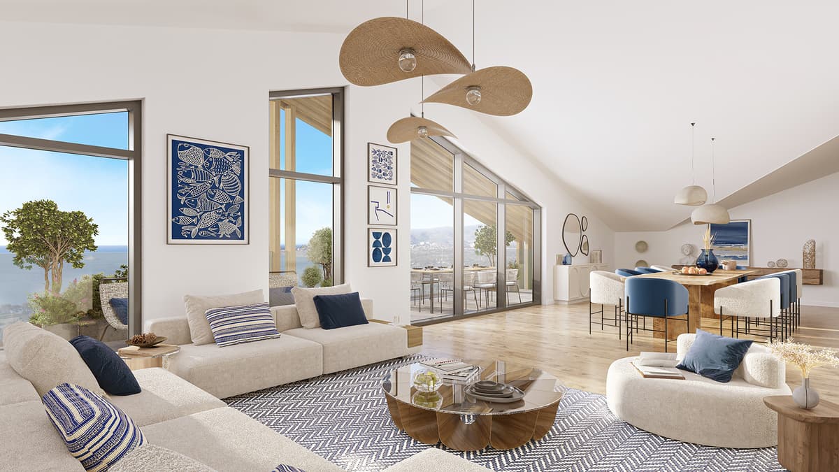 T4 - 163M2 - DERNIER ÉTAGE - VUE MER PANORAMIQUE - 3 TERRASSES - PARC PRIVE - PISCINE - 1 450 000€ - 3