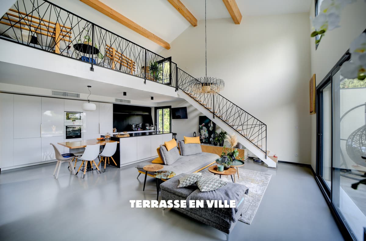 SOUS COMPROMIS - LA CADIERE D'AZUR - CADRE CAMPAGNE - VILLA CONTEMPORAINE - JARDIN 2759 M2 - PISCINE - VUE D - 5