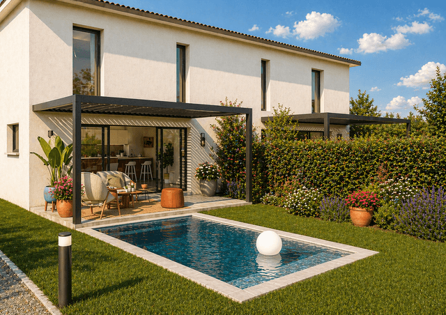 DERNIER LOT - PIGNET DE ROHAN - PROCHE COMMERCES - MAISON 110 M2 T4 - JARDIN - PISCINE - PARKINGS - 540 000 €