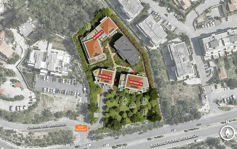 Spacieux T4 - 93m2 - Terrasse Sud/Ouest 69m2 - 3 parkings - 682 000€ - 4