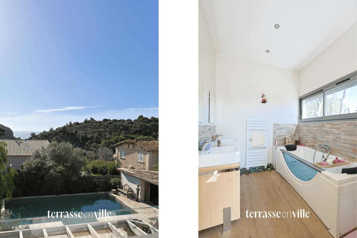 LA CIOTAT - CALANQUES - MAISON FAMILIALE - T6 - 204 M2 - PISCINE - PARCELLE 1041M2 - VUE MER - 1 - 4
