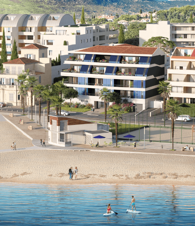 LUXUEUX T2 - DERNIER ETAGE - RESIDENCE FRONT DE MER - 39M2 - TERRASSE PLEIN SOLEIL 12M2 - 356 320€