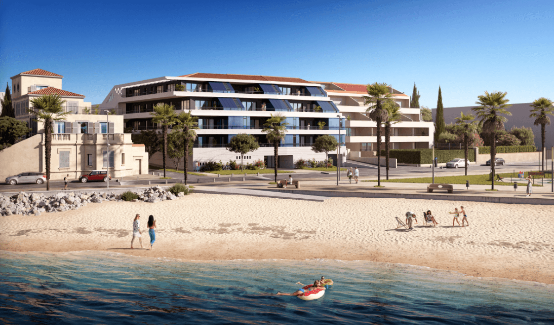 LUXUEUX T2 - DERNIER ETAGE - RESIDENCE FRONT DE MER - 39M2 - TERRASSE PLEIN SOLEIL 12M2 - 356 320€ - 4